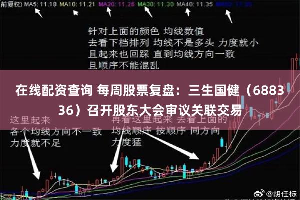 在线配资查询 每周股票复盘：三生国健（688336）召开股东大会审议关联交易