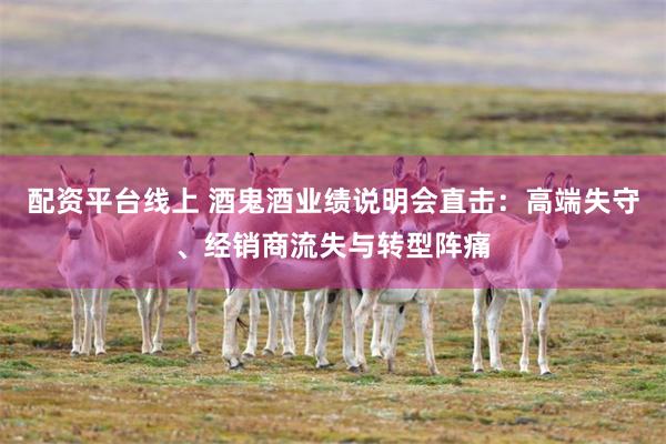 配资平台线上 酒鬼酒业绩说明会直击：高端失守、经销商流失与转型阵痛