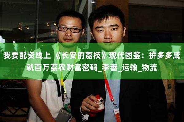 我要配资线上 《长安的荔枝》现代图鉴：拼多多成就百万荔农财富密码_李善_运输_物流