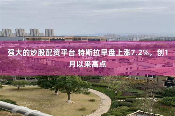 强大的炒股配资平台 特斯拉早盘上涨7.2%，创1月以来高点
